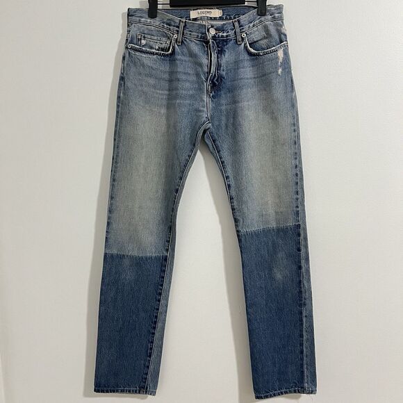 Legend Lucky Brand Solano Jeans Size 2 / 26 Blue Vintage Straight Mixed Denim - Picture 4 of 12